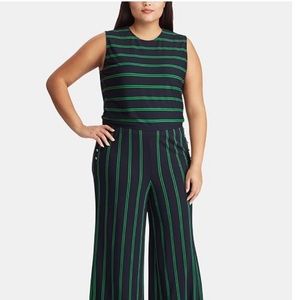 Ralph Lauren Striped Varsity-Inspired Jumpsuit